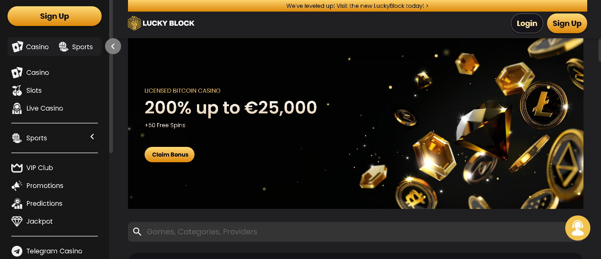 Aperçu du lobby Lucky Block